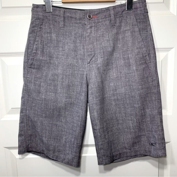 O’NEILL Men’s Hybrid Sz 30 Gray Boardshorts 11" Hyperdry Waist Drawcord Shorts - Picture 12 of 12